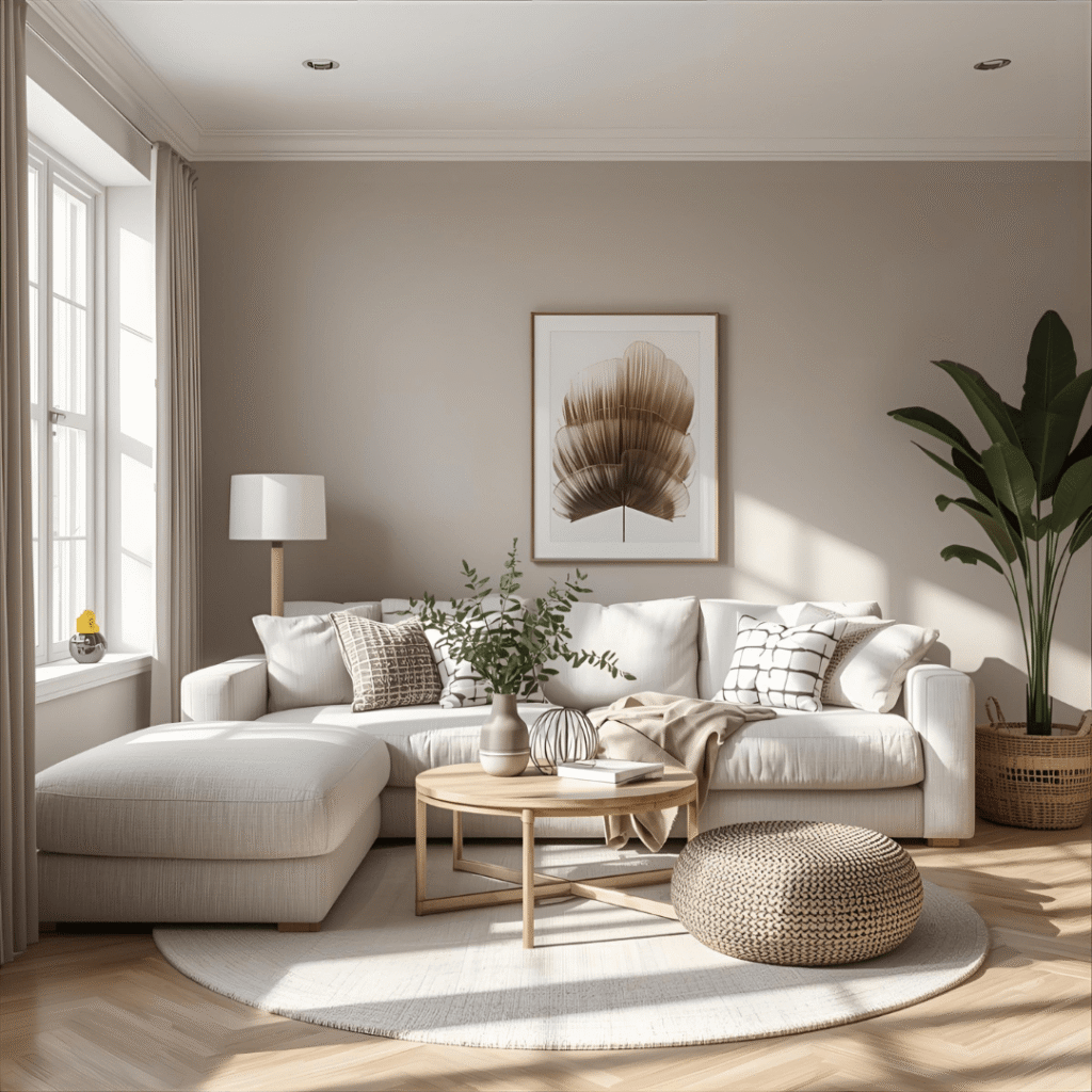 Açık renklerde dekorasyon